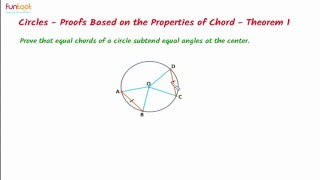 Properties of chords- Theorems on chords- Equal chords subtends equal angles