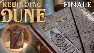 Rebinding DUNE - FINALE - Transforming A Vintage Book: Leather Endbands, Tooling & the Final Reveal!