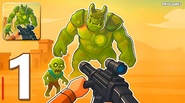 Zombie Road: Merge Shooter - Gameplay Walkthrough Part 1 - Zombie Car Gun Survival (Android, iOS)