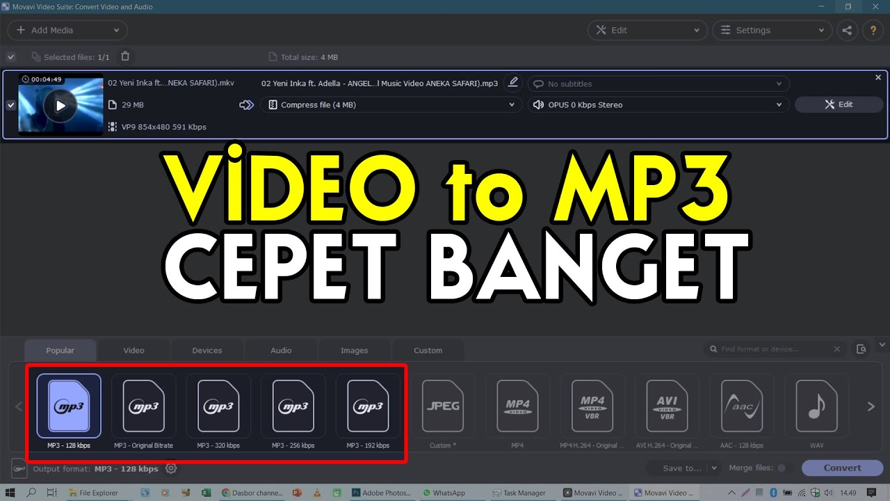 Cara Ubah Video Ke MP3 Di Laptop - YouTube