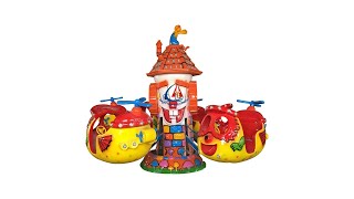 Fiberglass Carnival Rides Electric Outdoor Amusement Rides Mini Big Eye Plane
