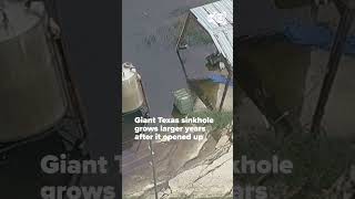 Giant Texas sinkhole grows larger again in Daisetta, 15 years after it opened up