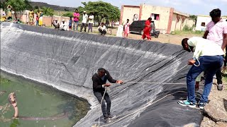 खेत तालाब मे गिरा कोबरा सांप, फिर क्या हुआ आप ही देखिये.. Rescue spectacle cobra snake Ahmednagar