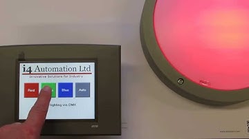 DMX light control with Unitronics V570.