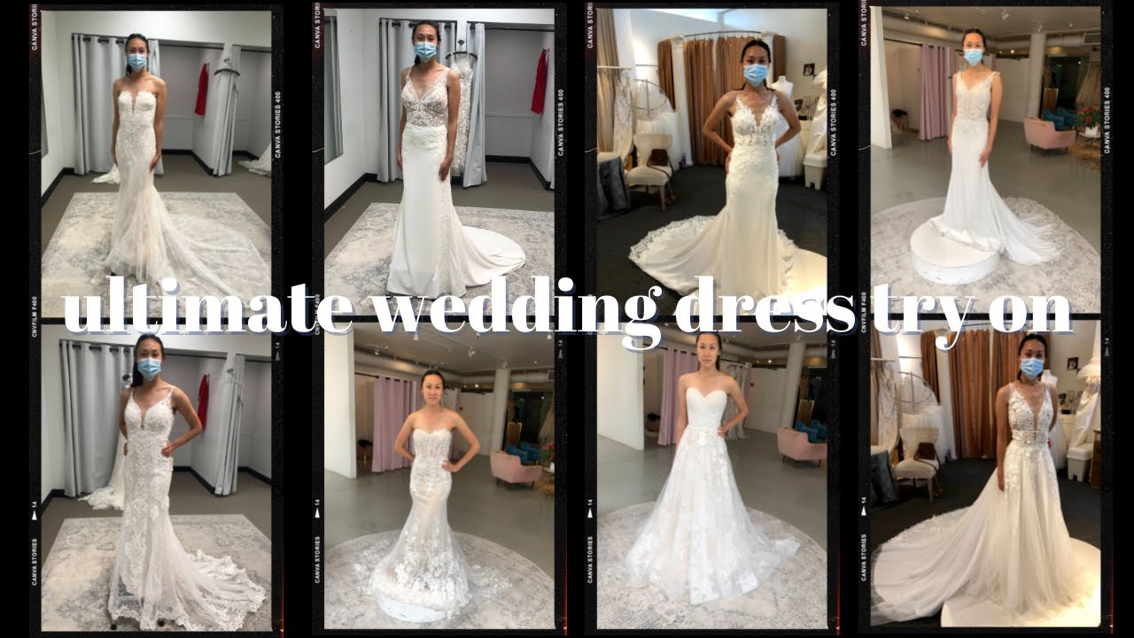 ULTIMATE & epic wedding dress try on