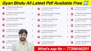 gyan bindu pdf notes free on telegram link | gyan bindu notes review #freepdf 