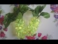 পুতি দিয়ে আঙ্গুর বানানো/পুতি দিয়ে ফল/how to make beaded Grapes/DIY beaded Grapes