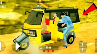 OFFROAD TOURIST TUK TUK DROPPED 2 PASSENGERS 😱 - Auto Rickshaw Racing Taxi - Android GamePlay screenshot 5