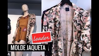 JAQUETA ZÍPER DESTACÁVEL – MOLDE – Copiando Roupas de Loja