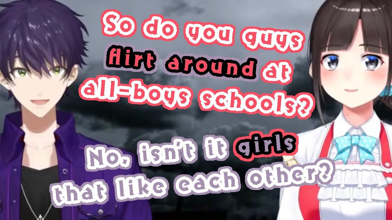 [Eng Subs] Kenmochi Touya vs Suzuka Utako: Battle between a yuri fan and a BL fan [Nijisanji]