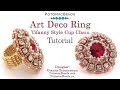 Make an 1920's Art Deco Cup Chain Ring- Jewelry Making Tutorial by PotomacBeads