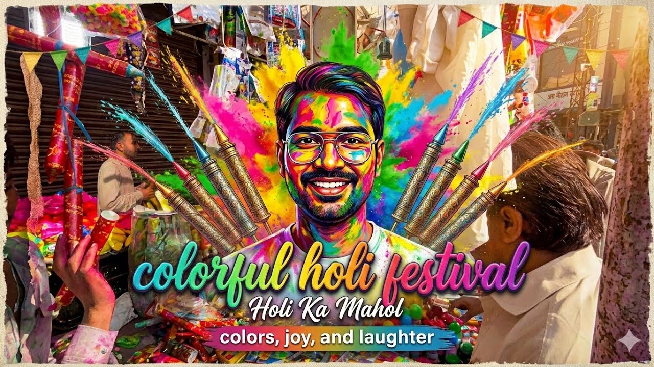 Holi Par Dosto Ke Sath Kiye Maje || Holi Ka Dahan || Holi Festival Vibes🌈 #holi #holifestival 