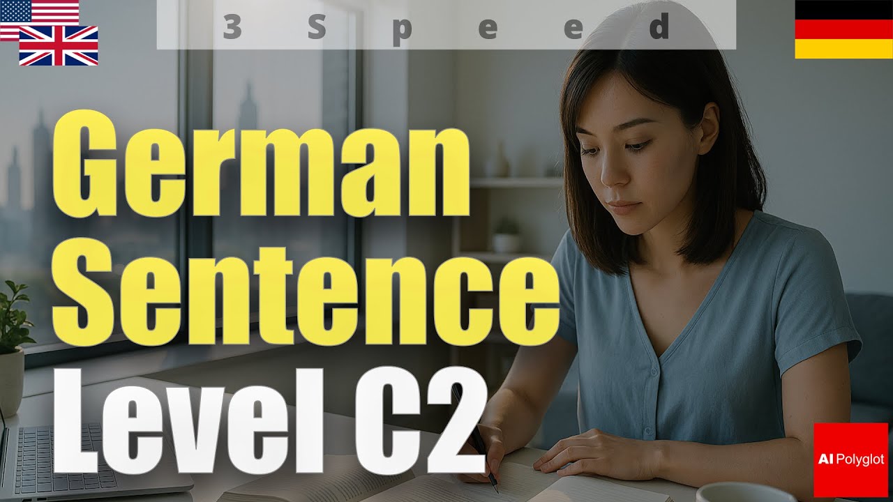 [3speed] German Sentence Level C2 | Passive listening | Must-Know | with hiragana