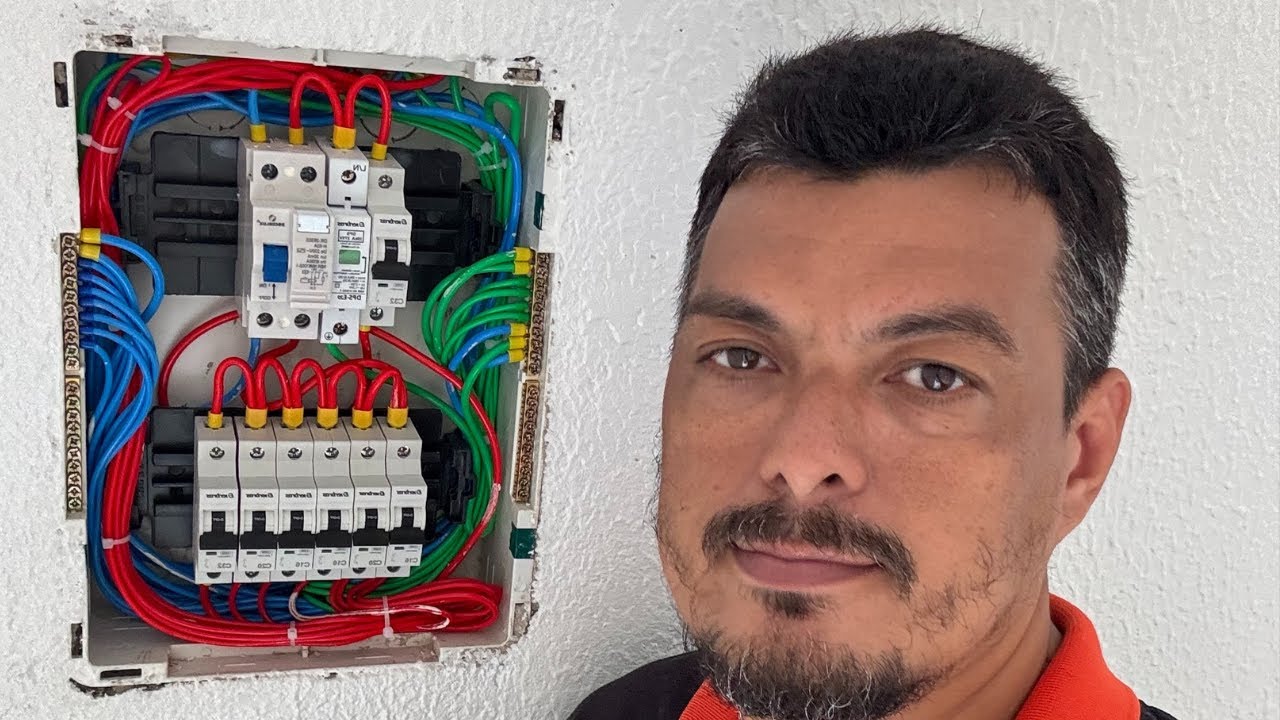 Instalação de quadro de Distribuição 220V monofásico com IDR e DPS - passo a passo