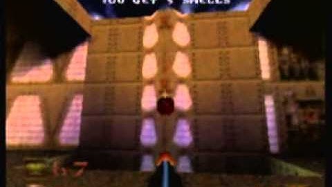 Quake 64 walkthrough (Nightmare, All secrets/enemies) E1M1 Slipgate Complex