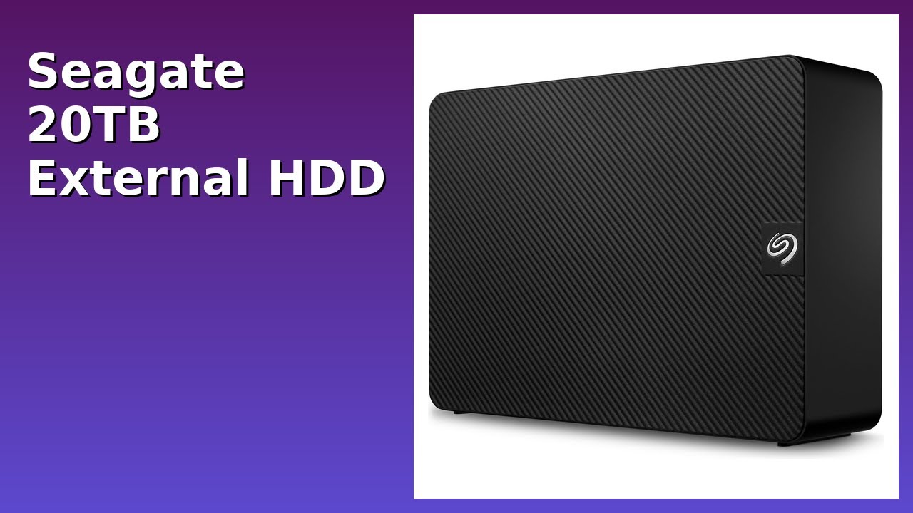 Seagate 20tb Expansion Desktop Usb 3.0 External Hard Drive.