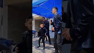 Los cometas Azules en Chachapa evento de inauguración de Aluminio y vidrios carrucel