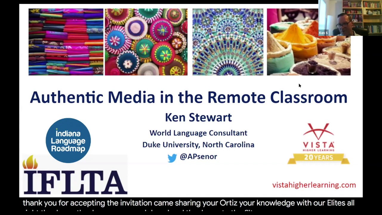 Indiana Language IFLTA with the Indiana Language Roadmap Webinar: Authentic Media in the ...