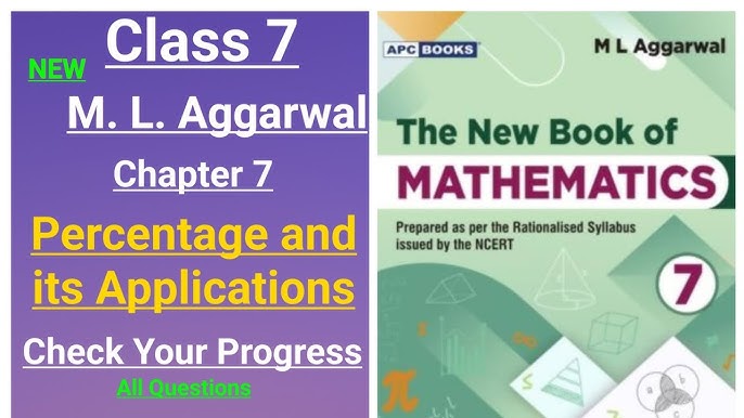 New ml aggarwal class 7 maths chapter 7 (Percentage & its Applications)  exercise 7.4 question 4-12 