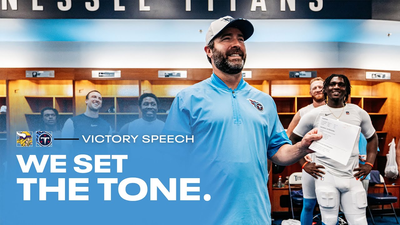 Titans Close Out Preseason Week 3 with a Win at Home vs. Vikings | Victory Speech