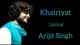 Khairiyat sad version (lyrical) : Arijit Singh sad song