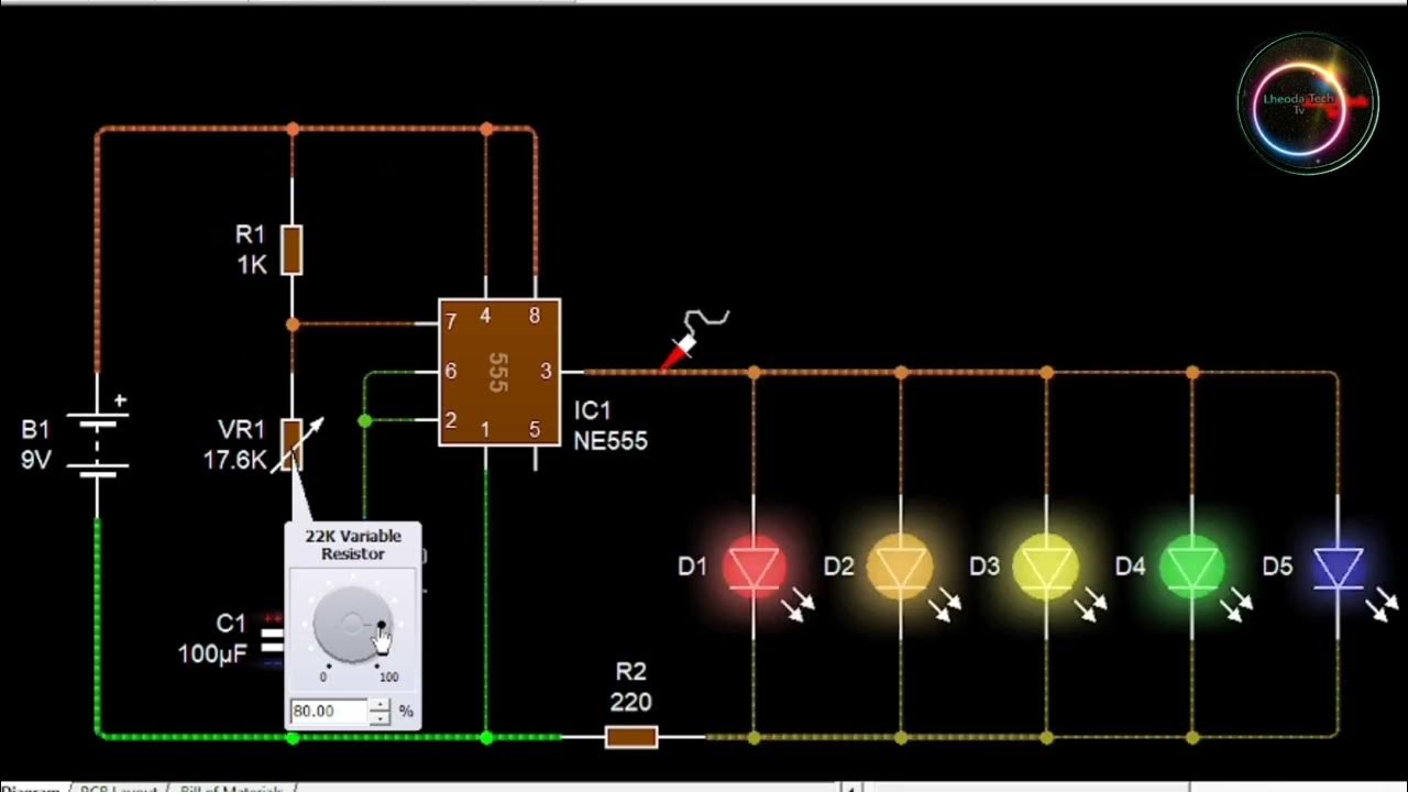 LED LIGHT FLASHER HOW IT WORKS WITH ADJUST FOR SPEED SEQUENCE