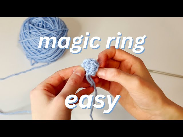 How to Crochet a Magic Ring with PLUSH yarn