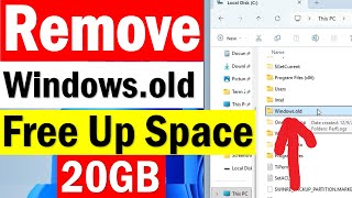 How To Remove Windows.old in Windows 11 | Delete Previous Windows Installation windows.old
