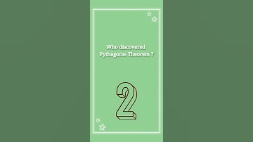 Who discovered Pythagoras Theorem? || gk #gkquiz #gkinenglish #gk