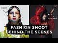 Fashion photography behind the scenes  edgy fashion shoot