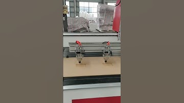 Muti spindles CNC router engraving wood