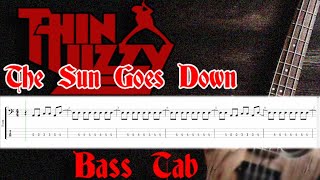 Thin Lizzy - The Sun Goes Down - Bass Track Only with Tab and Score