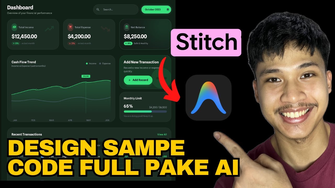 Cara Bikin Aplikasi Apapun Pake AI - Google Stitch + Antigravity (Fullstack demo)