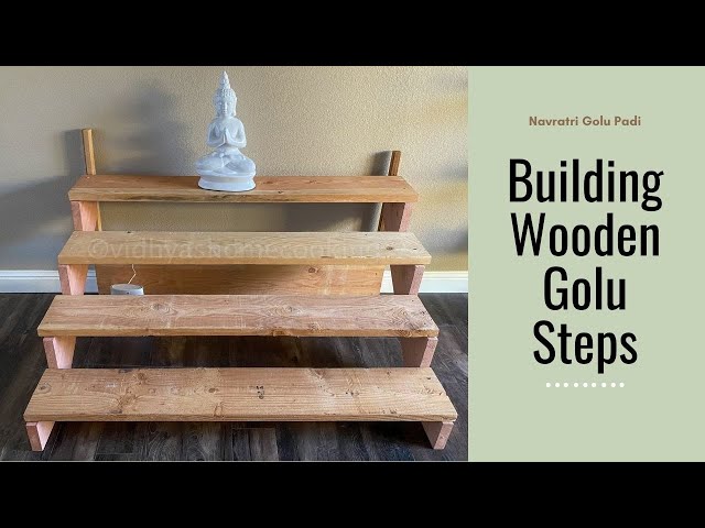 Wooden Stair Step Display Plywood Spiral Staircase Display Stand : 4