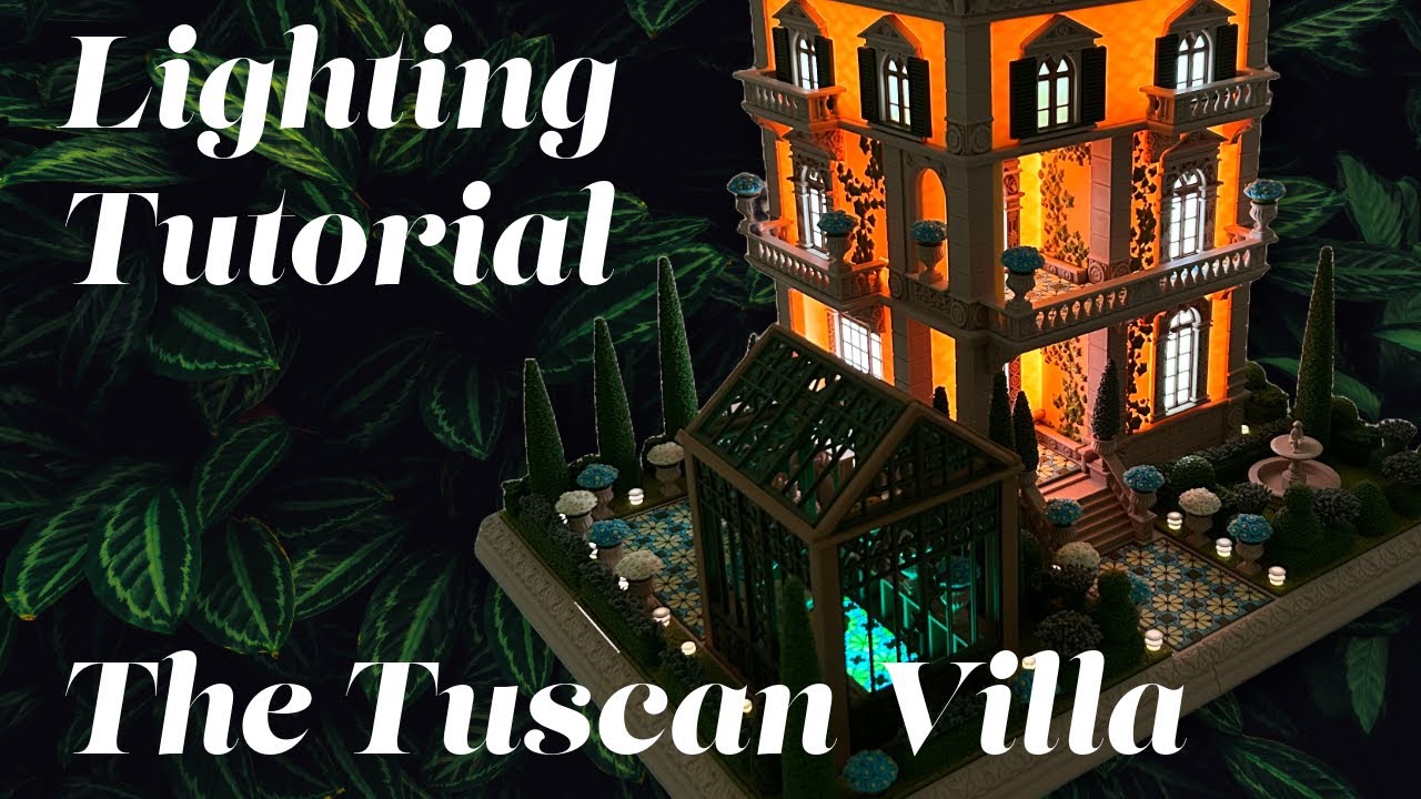LIGHTING TUTORIAL for The Tuscan Villa 3d printed Model