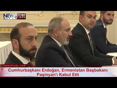 Cumhurbaşkanı Erdoğan, Ermenistan Başbakanı Paşinyan'ı Kabul Etti