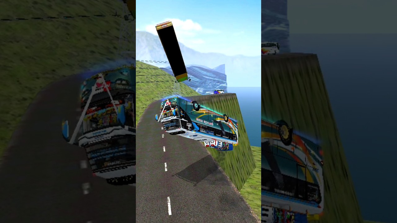 bus garuda mas nyenggol sedikit