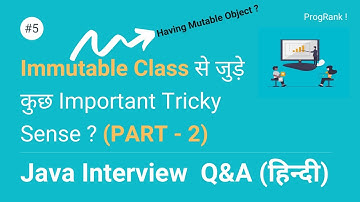 Java Interview Question (FAQ) - Tricky Insights Of Immutable Class in Hindi? | Open-Closed Principle