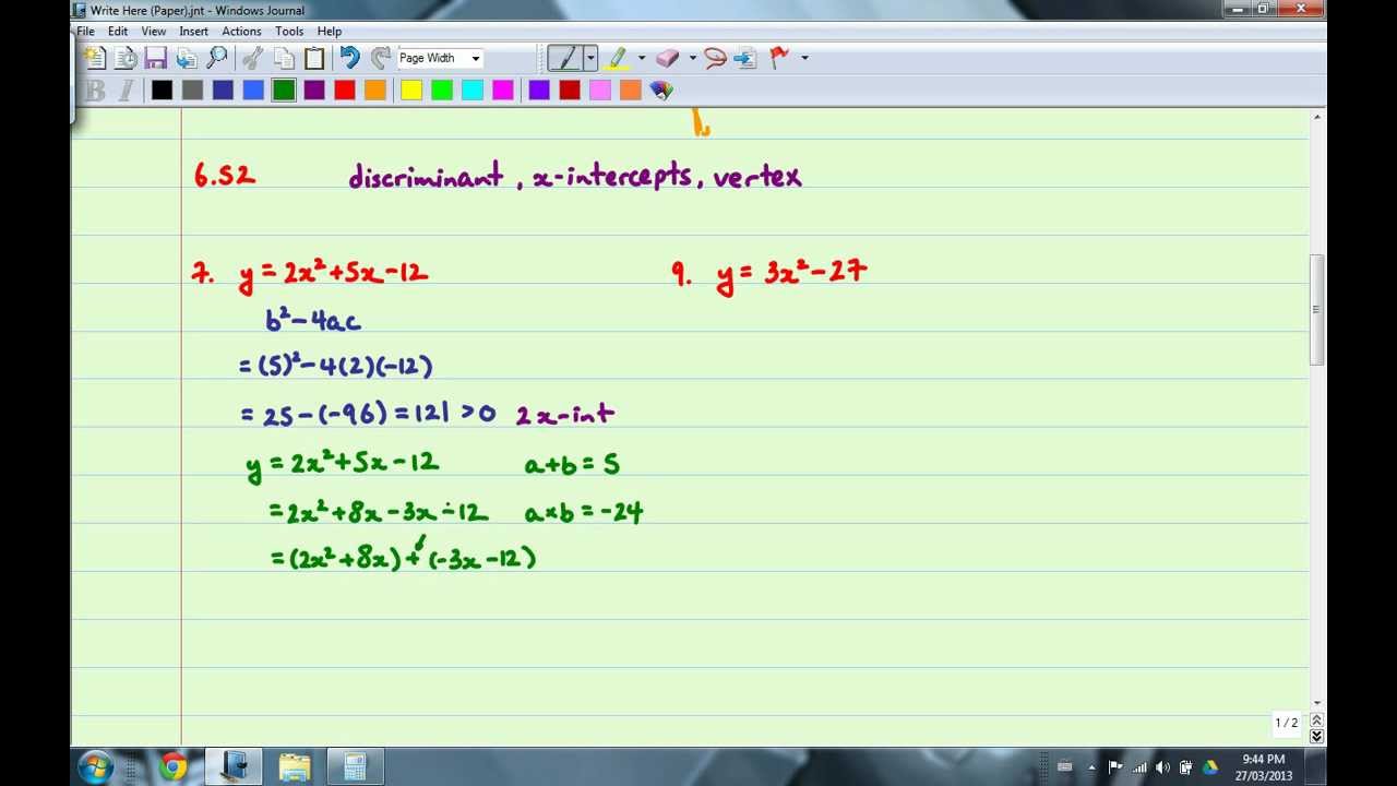 Foundations of Mathematics 12 6.S2 Examples YouTube Foundations of Mathematics 12 6.S2 Examples YouTube