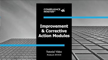 Continuous Improvement and Corrective Action Modules