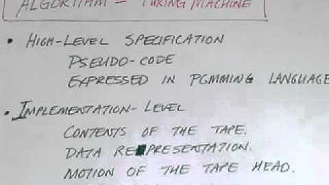 Lecture 30/65: Turing Machines as Problem Solvers
