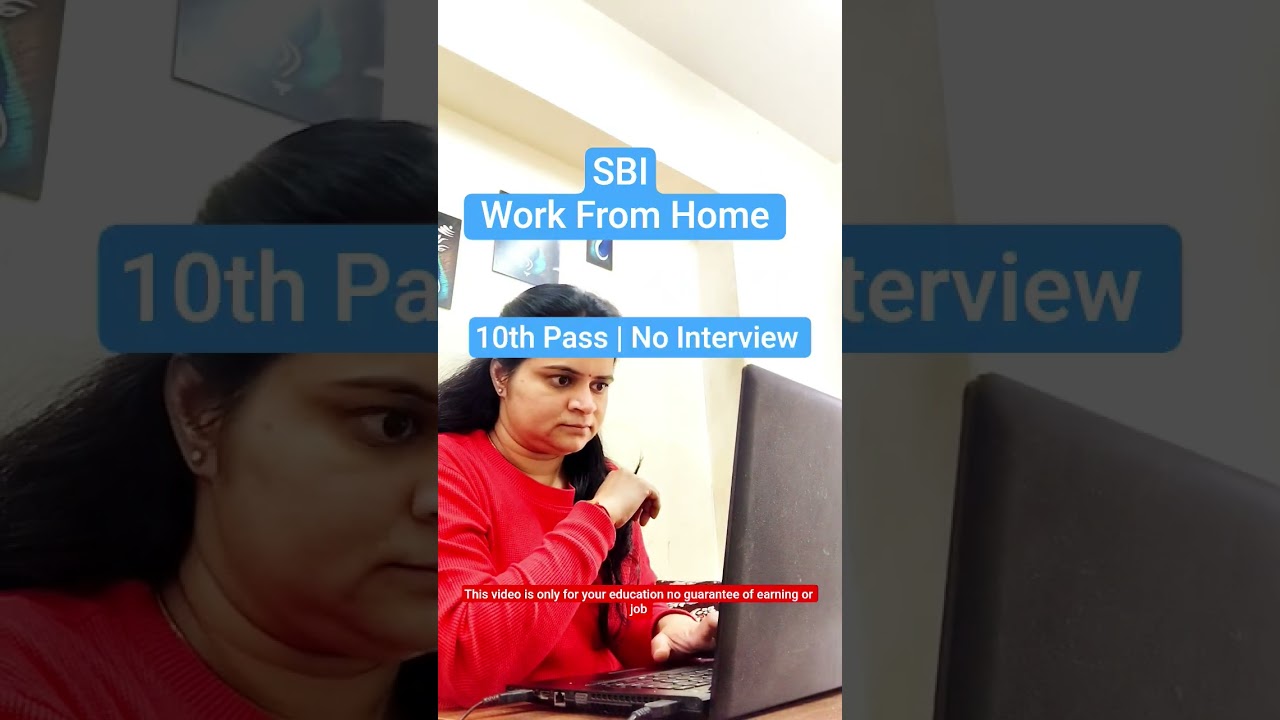 rewrite this title SBI Work From Home | SBI Work From Home Jobs 2026 🔥 | 10th Pass Apply | No Exam#shorts #trending #yt rewrite this title SBI Work From Home | SBI Work From Home Jobs 2026 🔥 | 10th Pass Apply | No Exam#shorts #trending #yt