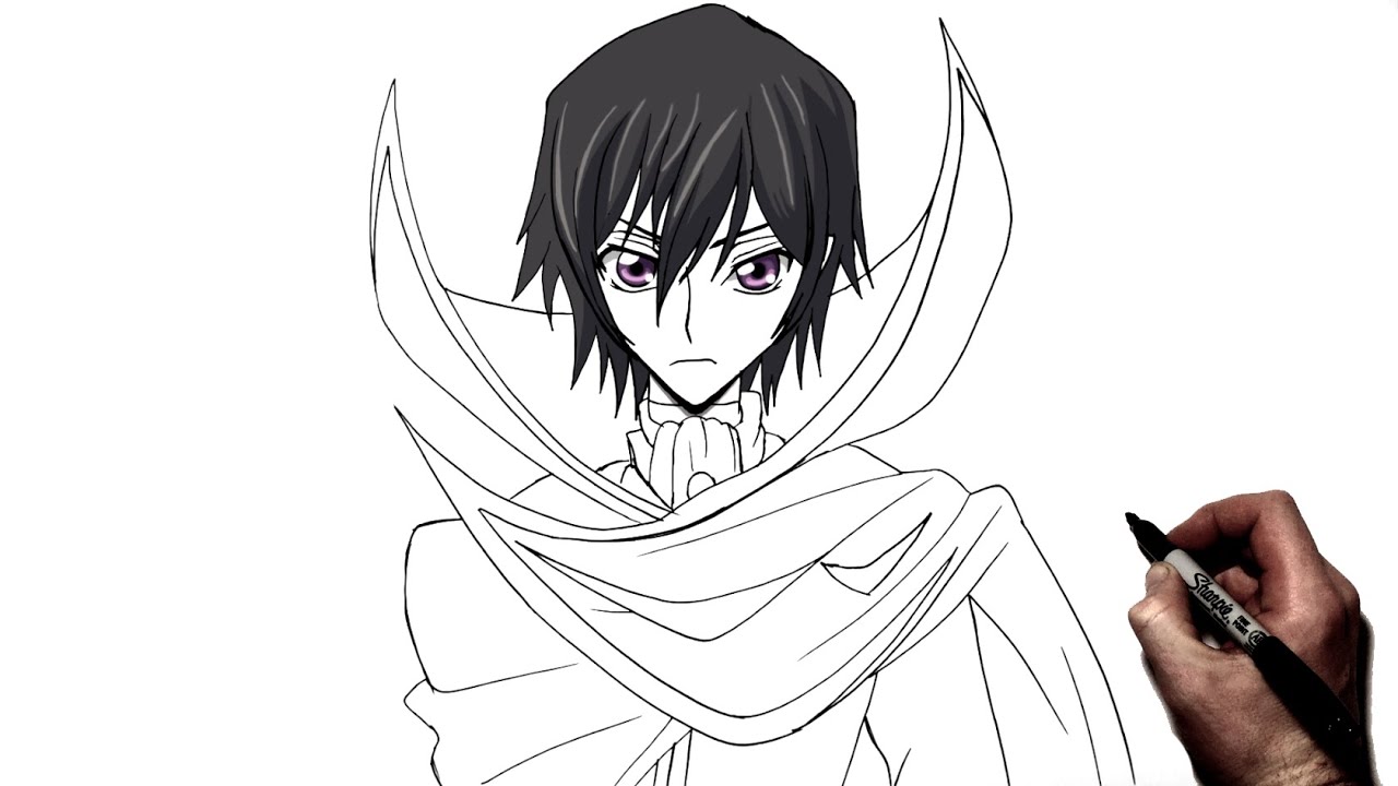 Mens My Favorite Code Geass Lelouch Lamperouge Drawing by Anime