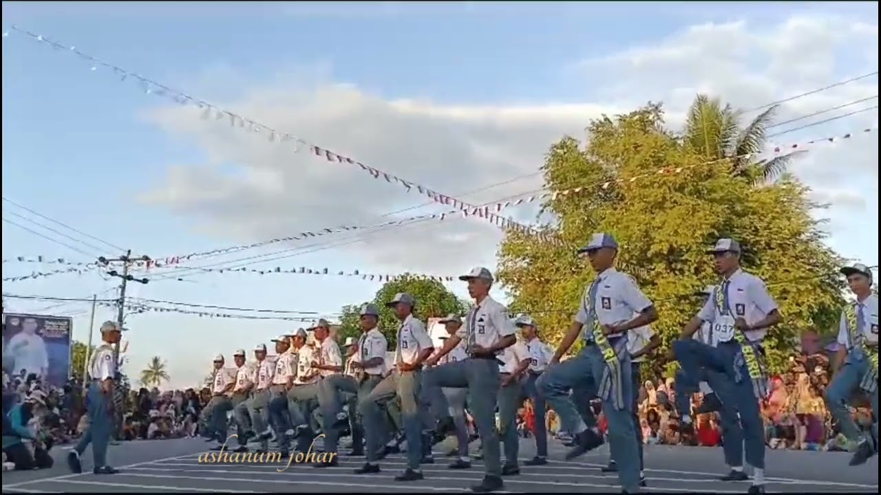 kreasi variasi gerak jalan putra SMA 2 MASTENG