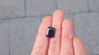Emerald Cut Deep Dark Blue Australian Sapphire 5.24Ct High Quality Hobart Tasmania