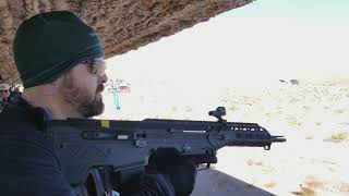 Desert Tech MDR 5.56 at SHOT Show 2018 Industry Day at the range