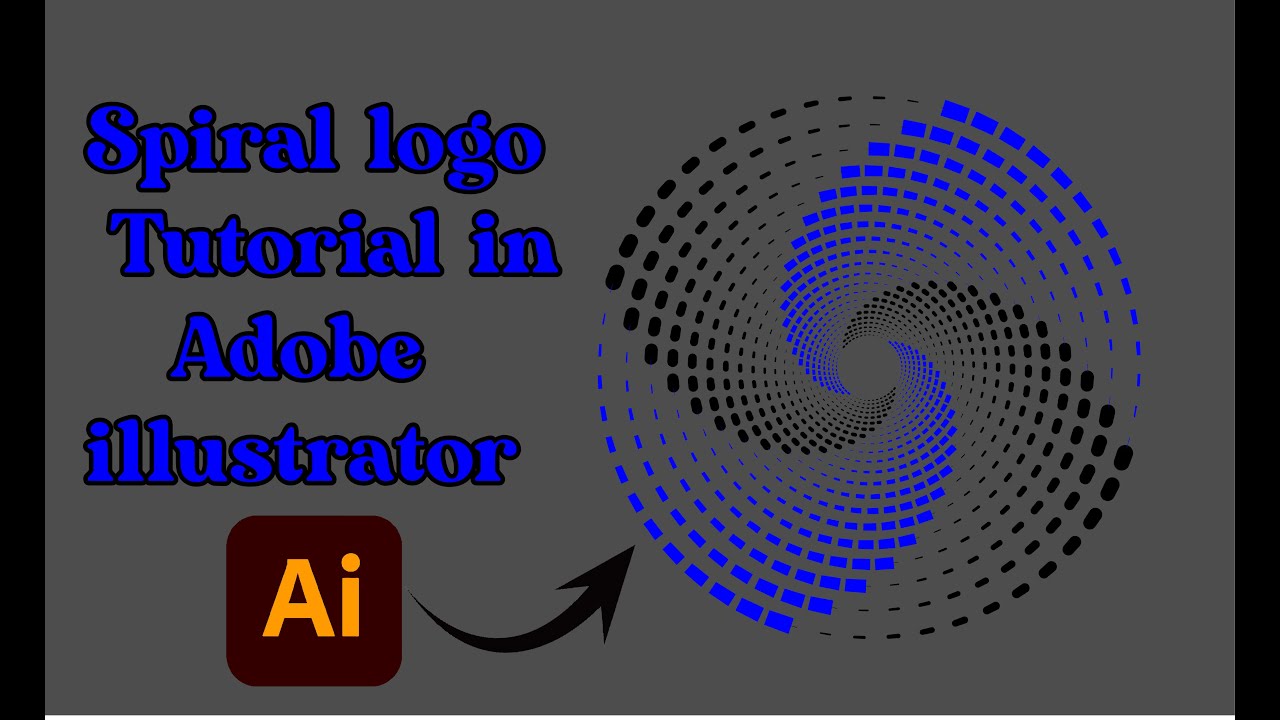 Spiral logo tutorial in adobe illustrator | how to create a spiral logo ...