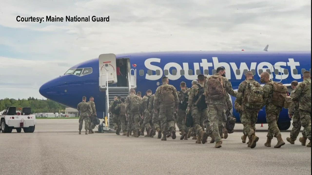 Maine National Guard soldiers deploy to southern border