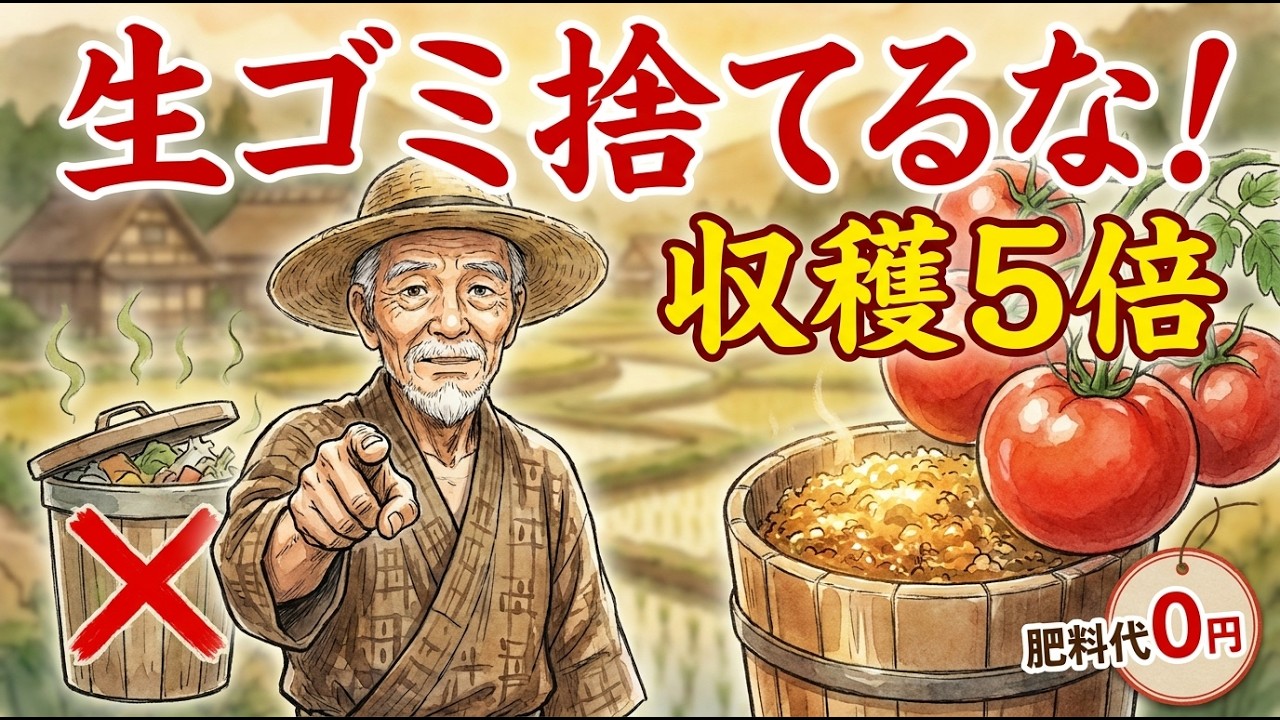 捨てる生ゴミが最強肥料に！ぼかしコンポスト作り方 #家庭菜園 #ぼかし肥料 #コンポスト