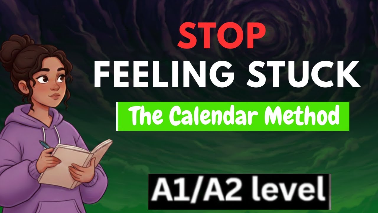 How to Stop Feeling  Stuck in English || The Simple Calendar Method